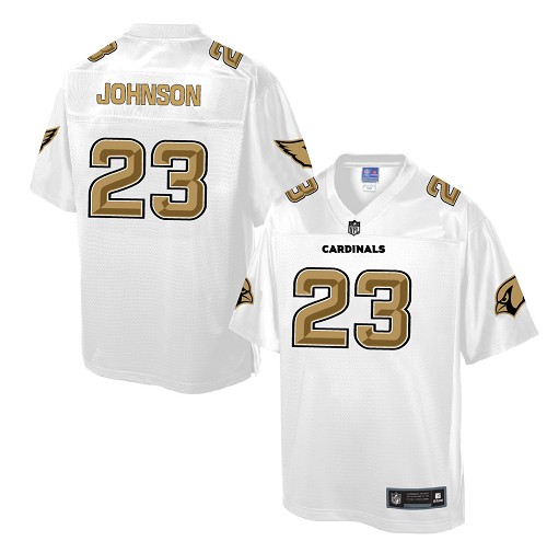 Men's Game Chris Johnson Nike Jersey White - #23 Pro Line Fashion NFL Arizona Cardinals